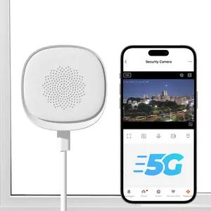 Rraycom 4MP 2.5K window camera, 2.4 GHz & 5 GHz Wi‑Fi indoor cameras for home security with premium AI starlight full‑color night vision, person and motion detection, 24/7 recording, easy and quick installation