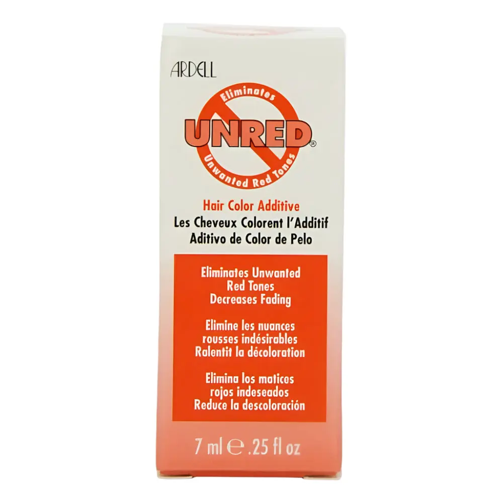 Ardell Unred Liquid Hair Color Additive - 0.25oz Haircare Treatment for Normal Hair, Fade Reducer, Color Protection, 10 Ml, Eliminates Unwanted Red Tones, American International Industries, Contains Alcohol, Ammonium Hydroxide, Methylparaben, Oleic Acid,,
