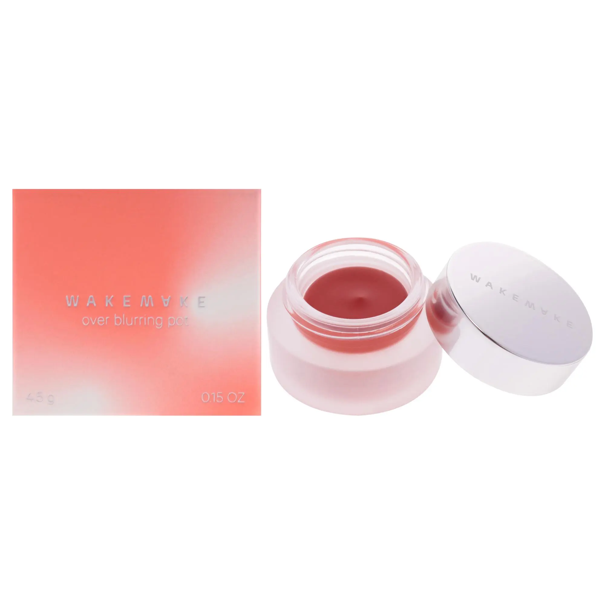 Wakemake Over Blurring Pot - 03 Blessing Coral, Women's Compact Beauty Products, 0.15oz Face Make-Up, Gentle