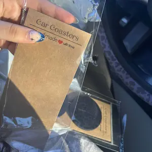 2 or 4 Pcs Leopard Print Car Coasters, Absorbent Neoprene, Easy to Clean, Gift for Him or Her