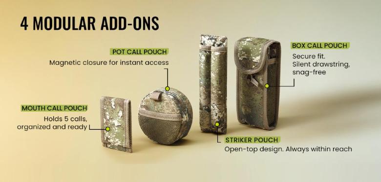 【Early Bird Mega Deal】Tidewe FlexGrid Turkey Vest | Modular Lightweight Turkey Hunting Seat Vest | Magnetic Silent Pockets for Mobile Hunters