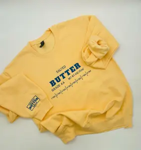 Salted Butter Embroidery Sweatshirt, Stick Of Butter Sweater, Funny Baker Gift, Baking Shirt, Foodie Chef Shirt, Butter Lover Gift, Sleeve
