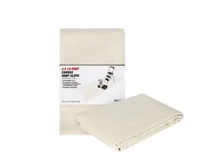 Canvas Drop Cloth 4' x 12' for Painting Projects - Ideal for Home Decor and Craft Activities