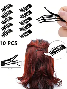 10pcs Metal Bobby Pins Hair Clips, Flat Hair Clips, Hair Styling Tool for Women, Everyday Use, Party, Holiday, Essential Hair Accessory, Everyday Hair Accessories