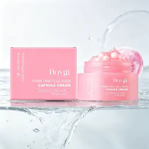 Salmon PDRN + Pink Collagen Capsule Cream 55g – Skin Firming & Hydrating – Niacinamide Brightening Cream | Hoygi