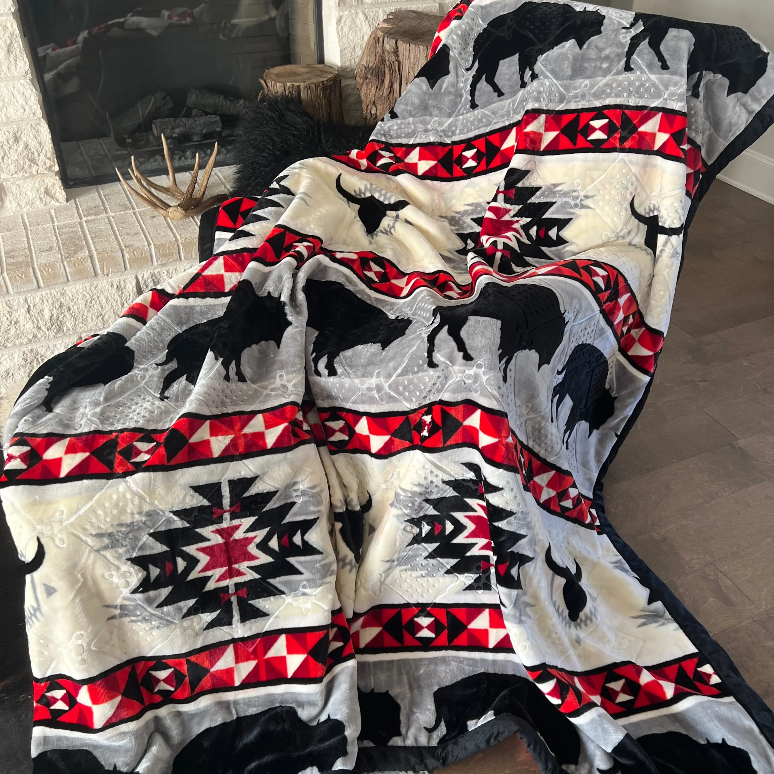 z6 lb 2 Ply Buffalo Blanket 88"x84"
