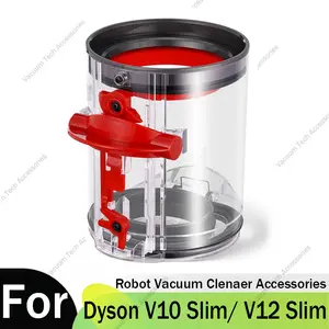 Dust Bin for Dyson V12 Detect Slim/ V10 Digital Slim Handheld Robot Vacuum Cleaner Accessories SV18 SV20 SV30 SV46 SV49 Cordless Vacuum Cleaner Attachment Dust Box Replacement Parts