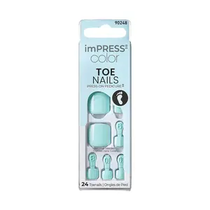 KISS imPRESS Color Toe Nails - Moonseed