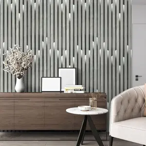 Vertical Striped Self-Adhesive Decorative Wallpaper Roll, Waterproof, Easy to Remove, Home Decor, Living Room Bedroom Kitchen Cabinets