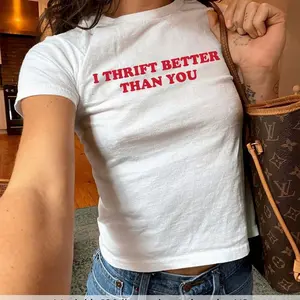 I Thrift Better Than You Baby Tee, Womens Thrifting Shirt, Thrifting Lover Graphic Tee, Thrifting Shirt, Womens Baby Tee