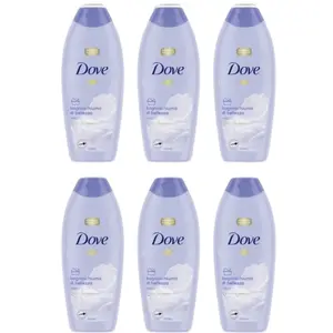Pack of 6 Dove Bagnoschiuma di Bellezza talco & crema idratante formato famiglia 750ml Conditioner Cream - Haircare
