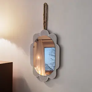 Handheld Makeup Mirror with LED Lights Portable Vanity Mirror for Travel Home Office Cosmetic Mirror Small Size Mirror for Makeup Application