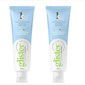 Amway Glister Multi-Action Fluoride Toothpaste 2-Pack for Healthy Gums & Oral Health with Reminact Tooth Repair Effect