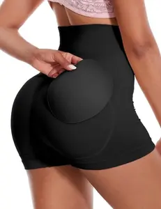High Waist Butt Lifting Shapewear Shorts with Removable Hip Pads – Seamless Tummy Control for Women