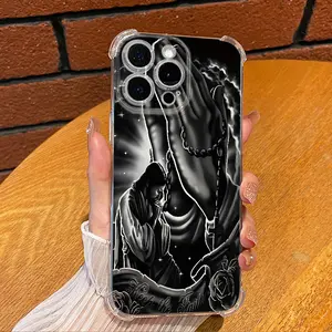 Harmony Flex Armor! TPU Meditation Case - 360° Shockproof x Zen Artistry for iPhone16 Girls 15/14/13/12 /11/Xs Bare Metal Feel Pro Ultra-thin Max Plus Silicone Soft Drop-proof Shockproof Protection Boys 30X-L0221