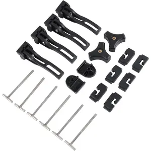 Universal Replacement and Accessories Part Kit for Hard Tri-fold & Quad-fold  Bed Cover Include Nut, T-Bolt and Tonneau Cover Clamp, 4X Rear Clamp