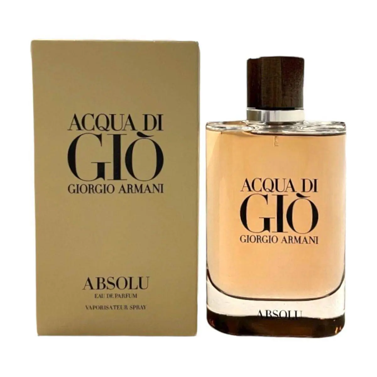 Giorgio Armani Men's Acqua Di Gio Absolu Premium EDP Fragrance - 4.2 oz, New In Box, Lemon-Infused Aquatic Aromatic Woody Scent with Lavender, Rosemary, Grapefruit Notes, Premium Fragrance, 4.2 Fl Oz, Aesthetic Men's Fragrance