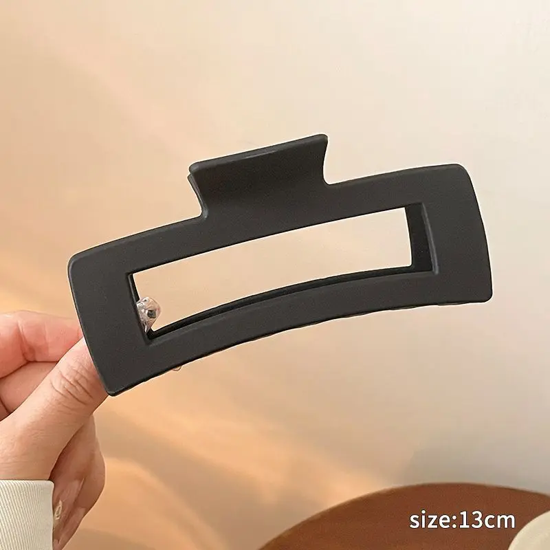 160 # frosted black square grip clip 12.