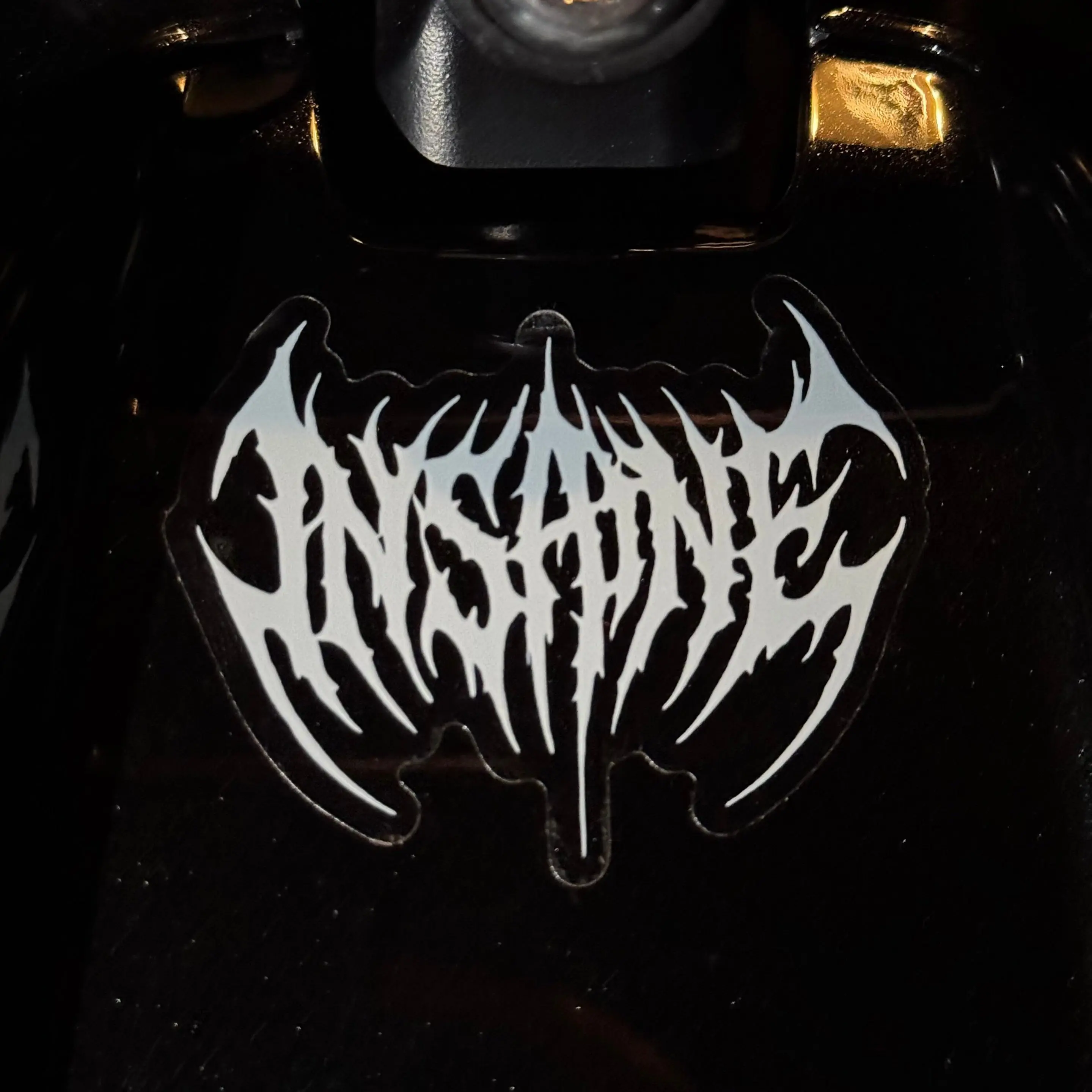 White INSANE Die-Cut Vinyl Sticker White INSANE Die-Cut Vinyl Sticker
