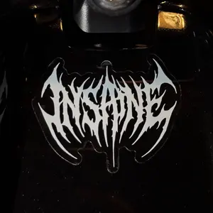White INSANE Die-Cut Vinyl Sticker