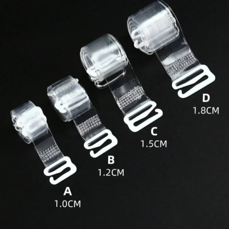 Invisible Bra Straps, Clear, Lightweight, Soft Straps, Thin Non-Slip Shoulder Straps, Perfect for Lingerie & Underwear, Comfortable Design, 2 Pairs Included, Adjustable Strap, Accessories