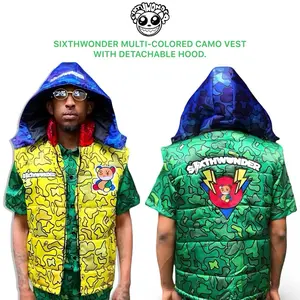 6thwonder Multi-colored Camo Vest