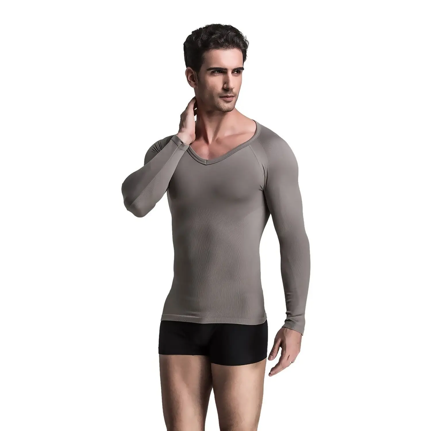Extreme Fit Men’s Form-Fitting Long-Sleeve Shirt - Compression & Core Support