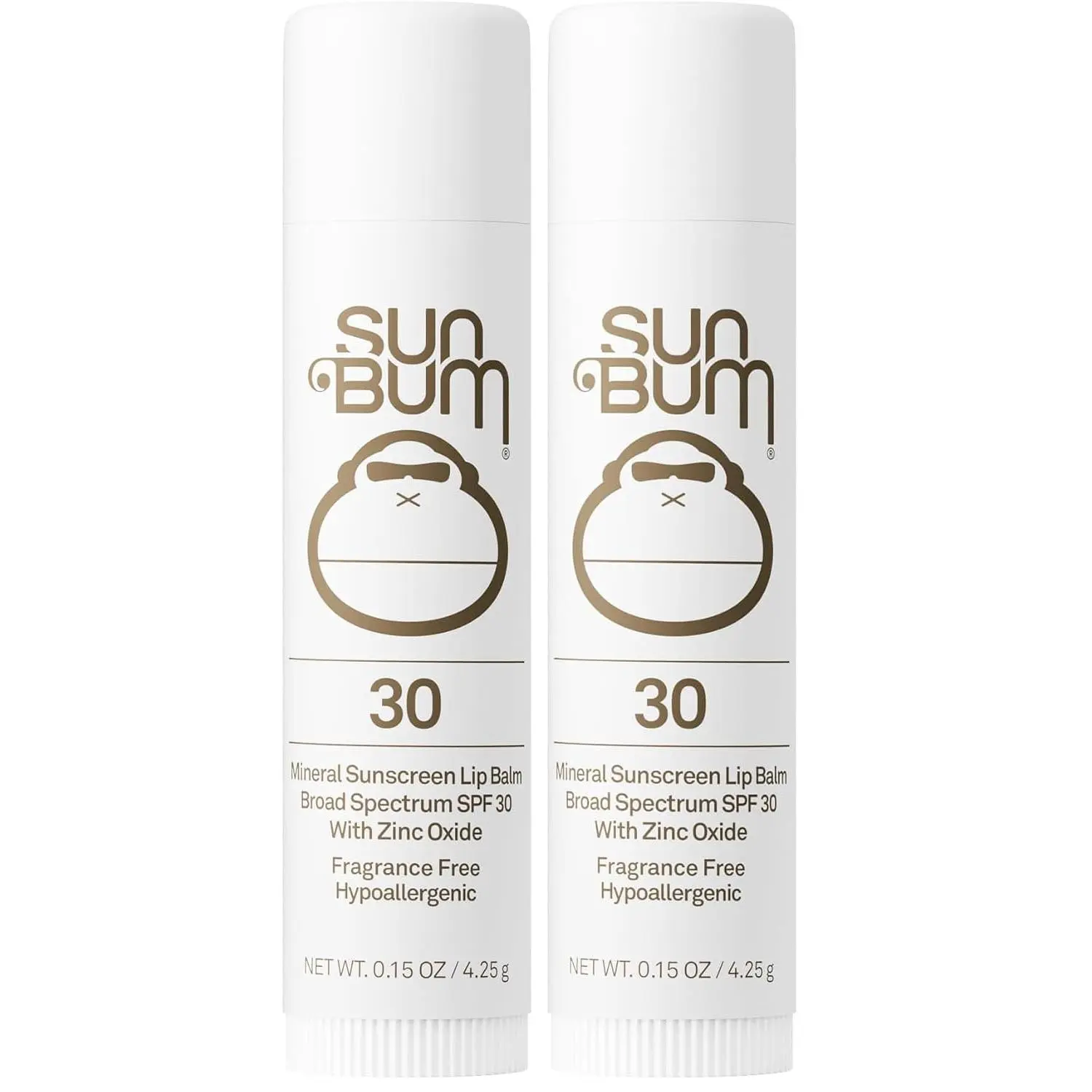 Sun Bum SPF 30 Mineral Sunscreen Lip Balm | Hawaii Act Compliant | Octinoxate Free | Oxybenzone Free | .15 oz