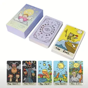 Silvery Holographic Tarot Reader Deck - Divination and Fortune Telling with Unique Designs and Colorful