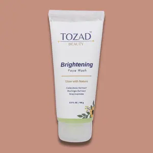 Tozad Beauty Brightening Face Wash with Aloe Vera Extract, Gentle Cleanser for All Skin Types, Dermatologist and Clinically Tested, Cruelty-Free Skincare, 100g Daily Radiance Herbal Calendula Flower Antibacterial Rejuvenating Facial