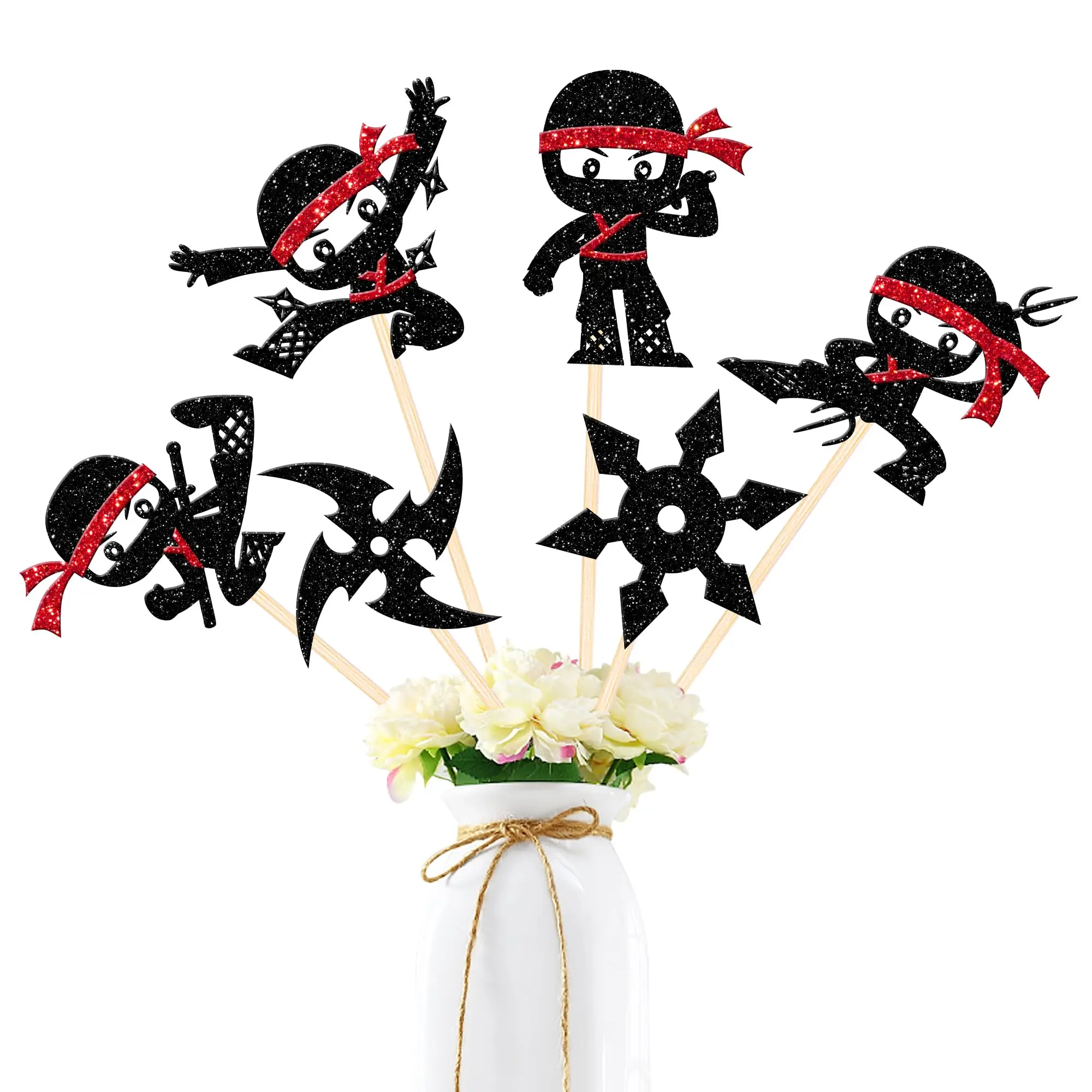 Ninja Party Centerpiece Sticks - 12 ct