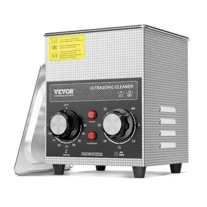 VEVOR 10L Sonic Cleaner with Heater Timer Basket, Professional Digital Sonic Cavitation Machine, 240W Cleaning Machine for Lab Tools, Metal Parts, Carburetor, Brass, Auto Parts, Engine Parts
