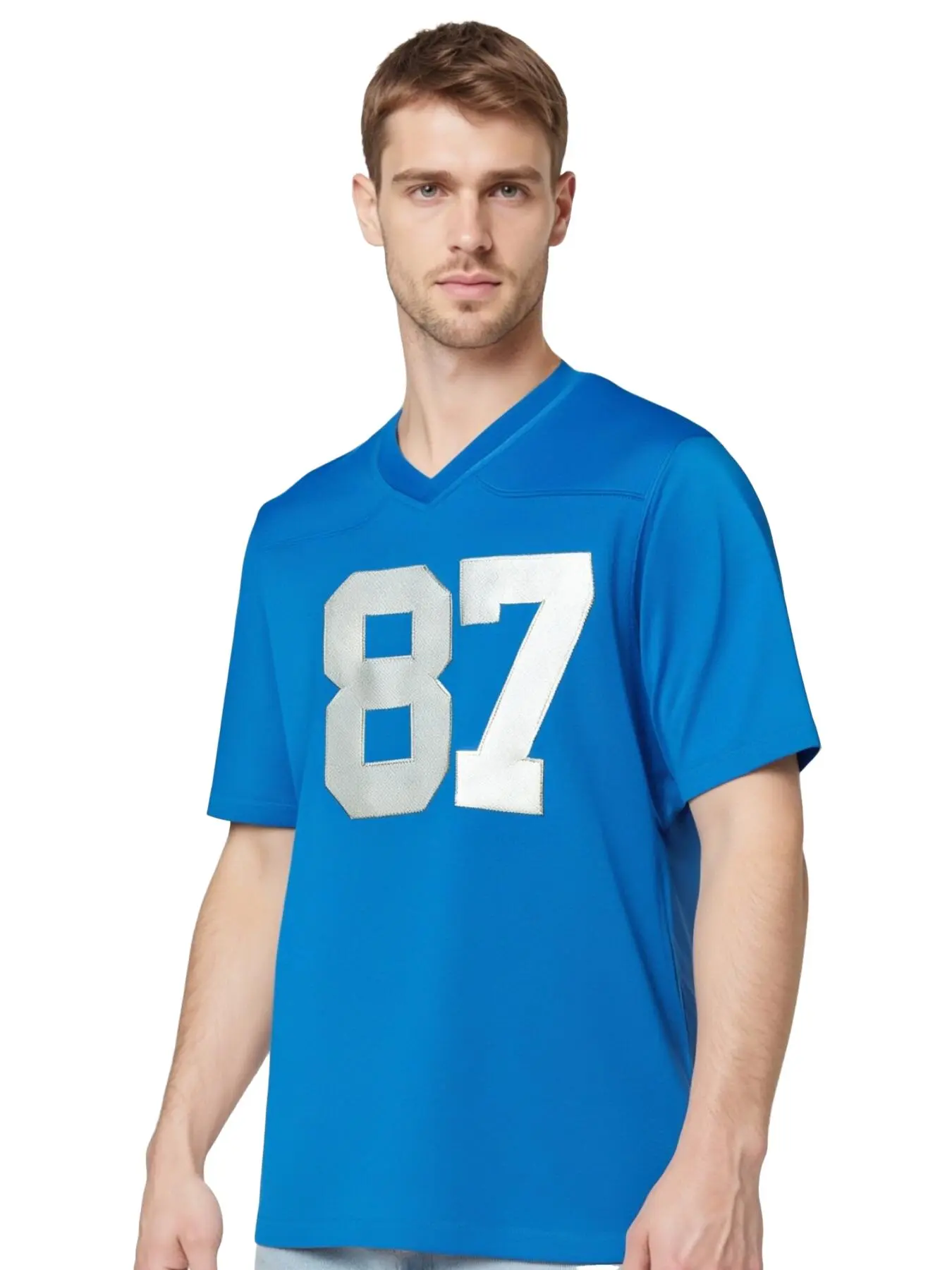 Men's Blue Eagle 87 Rugby Shirt, Fashion Sportswear for Active Men, All-Season Comfortable Fit, Perfect Gift for Rugby Enthusiasts