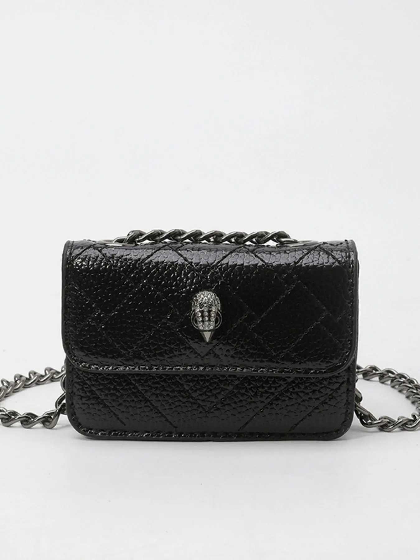 Elegant Magnetic Closure Mini Crossbody Chain Bag for Women, Casual ...