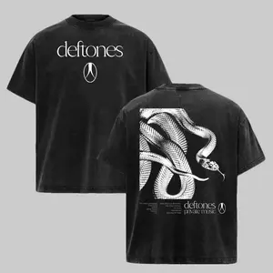Retro Deftones 2026 Private Music Graphic Tee | Vintage Heavy Metal Rock Band T-Shirt | Y2K Streetwear Casual Cotton Unisex Top for Music Lovers