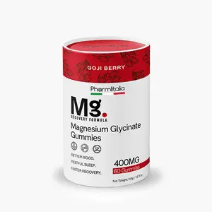 Magnesium Glycinate Gummies for Relaxation, Sleep & Muscle Support | Goji Berry Flavor
