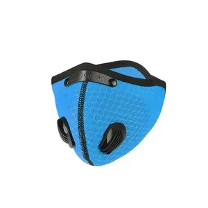 Blue Netted Filter One Piece Face Mask