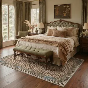 【Deals For You Days】BEIMO Non Slip Area Rug Machine Washable Soft Floor Carpet Pet Friendly Home Rug for Bedroom Living Room Kitchen Hallway Indoor Home Decor,ARN5753-OCHRE VELVET