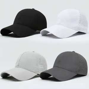 Ultra-Lightweight Vent-Air Mesh Running Hat | Premium Taslan Quick-Drying Sports Baseball Cap for Men & Women | UV Protection Packable Cooling Tech Hat for Gym Workout Tennis Hiking | Adjustable Snapback Comfort Summer Cap