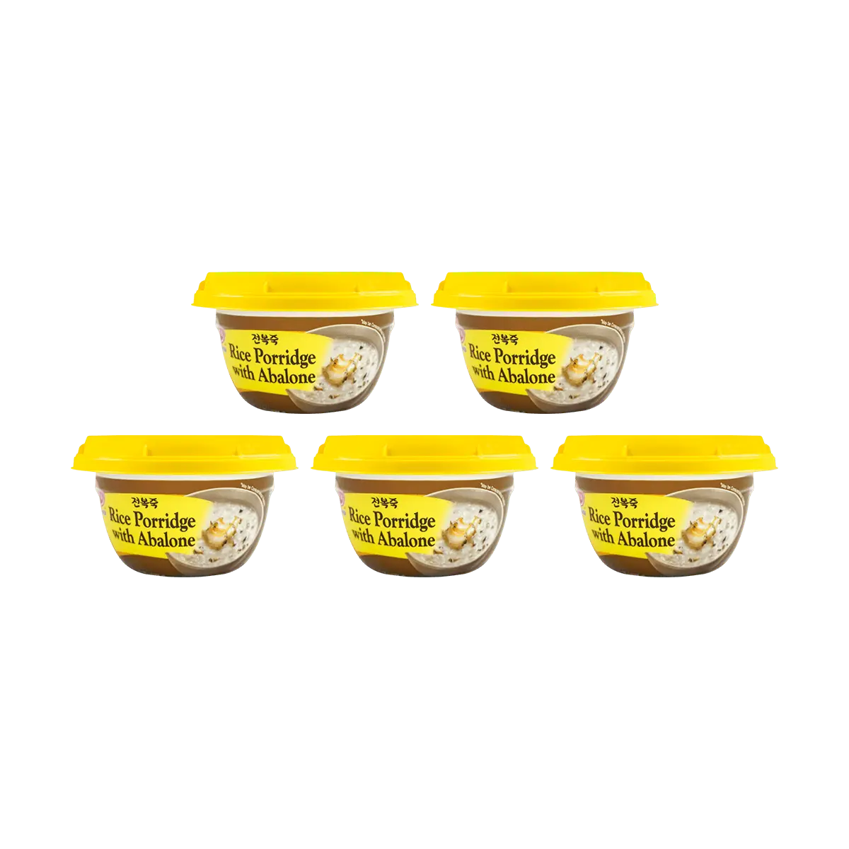 OTTOGI Premium Abalone Porridge - 5-Box Value Pack, Instant Korean Rice Soup, 2-Minute Ready Meal, 285g Each