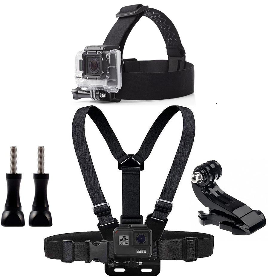 ABS Plastic Action Camera Strap & Phone Clip Full Kit - Durable Universal Set with Easy-Install Mount System, for Vlog Recording, Compatible with GoPro, Osmo Action, Smartphones