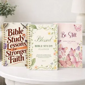 Women's A5 Bible Soap Learning Journal, Butterfly Floral Illustrations Cover, Daily Devotional Notebook, Faith Growth & Reflection Gift, Planner