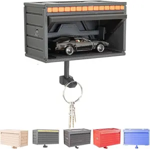HotWheels Garage Key Hanger Wall Hanging Fastener with Miniature Car Storage Space for Toy Cars and Keys Easy Wall Mounting for Car Enthusiasts