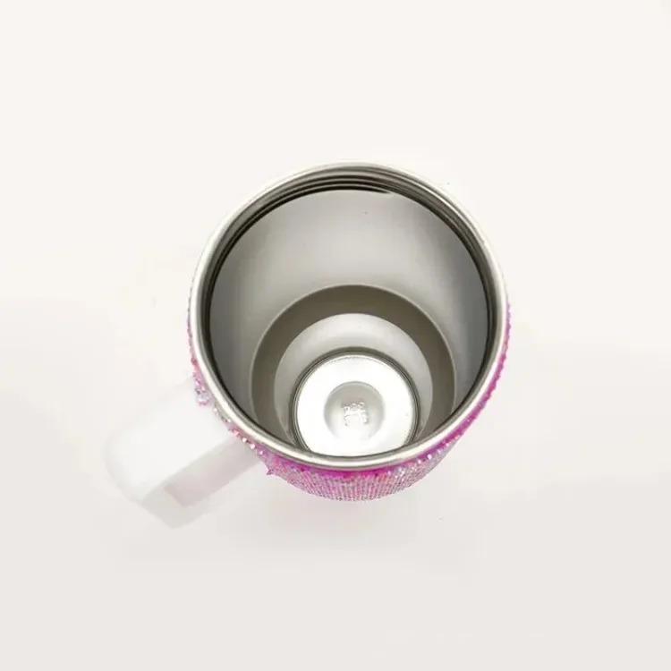 Car Stuff 40oz Shiny Diamond Stainless Steel Insulated Tumbler with Handle | Car Travel Mug | Keeps Hot & Cold Car Stuff 40oz Shiny Diamond Stainless Steel Insulated Tumbler with Handle | Car Travel Mug | Keeps Hot & Cold