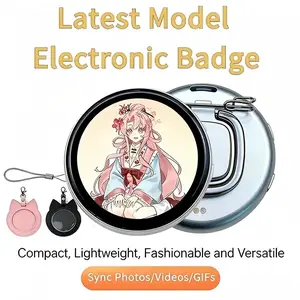 6-Color HD Touchscreen Anime Pin: Display Photos/Videos/GIFs, 600mAh Battery, Lightweight & Portable, Multi-Functional Cosplay Fashion Exhibition, Electronic Pets& Gaming Gift for Men/Women. tiktokshopspringglowup