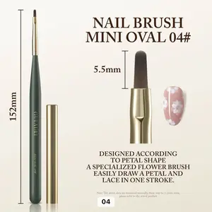 Mini Oval Painting Gel - Daisy Flower Brush #04