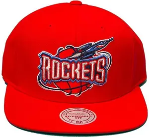 Mitchell & Ness Red/Navy NBA Houston Rockets HWC Core Basic Snapback