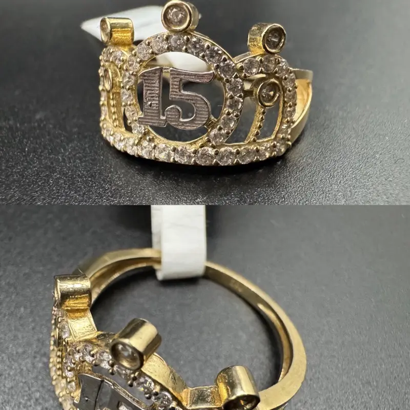 Anillos de quinceañeras 10k Size 61/2 Anillos de quinceañeras 10k Size 61/2