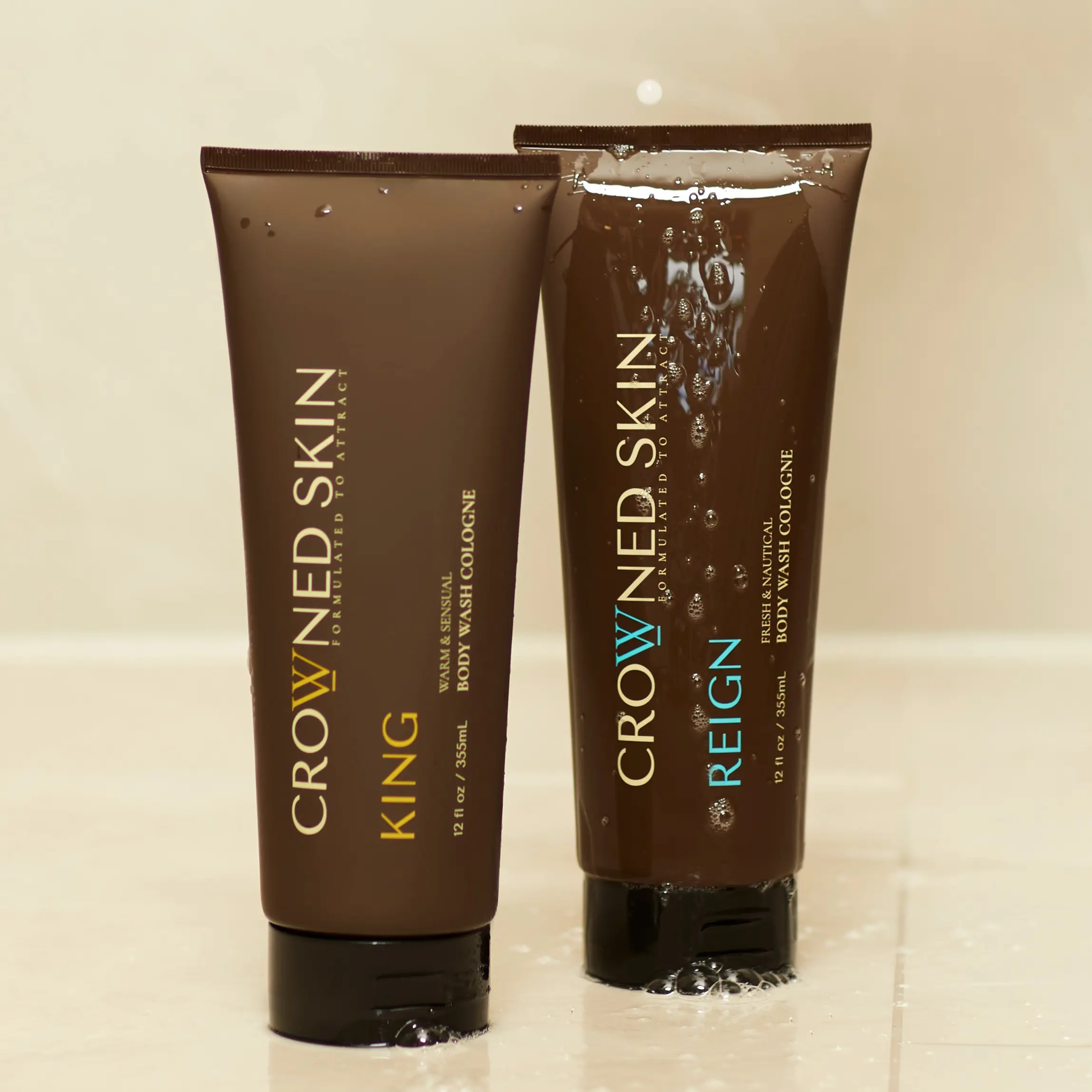 Crowned Skin Cologne-Infused Body Wash - King & Reign - 2 Pack