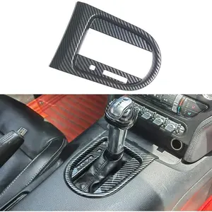 Gear Shift Panel Frame Cover Trim Compatible with 2015 2016 2017 2018 2019 2020 2021 2022 2023 Ford Mustang Accessories (Not for Manual Model)